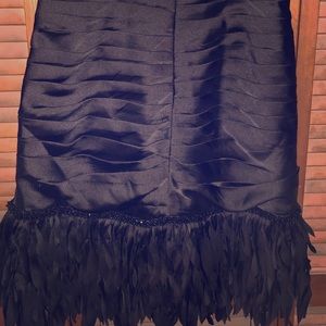 Mini Black Fringe Dress